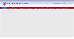 Desktop Screenshot of mmdc.edu.pk