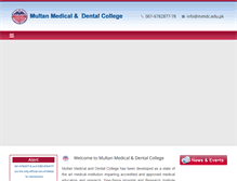 Tablet Screenshot of mmdc.edu.pk